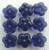 Flower Ch Flat 8mm Purple Tanzanite 20510 Czech Glass Bead x 50
